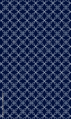 Classic blue geometric pattern