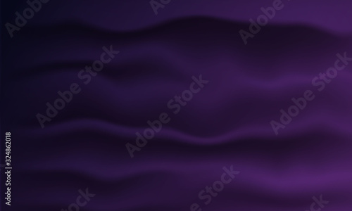 Abstract purple wavy folds of grunge silk texture background.