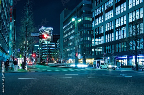 Hacchobori in Tokyo at night