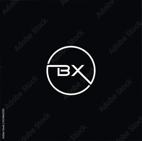 Free Download Outstanding professional elegant trendy awesome artistic black and white color BX XB initial based Alphabet icon logo. - GFXLoad
