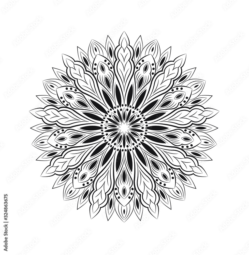 Ornamental mandala design abstract background Ornamental mandala design abstract background