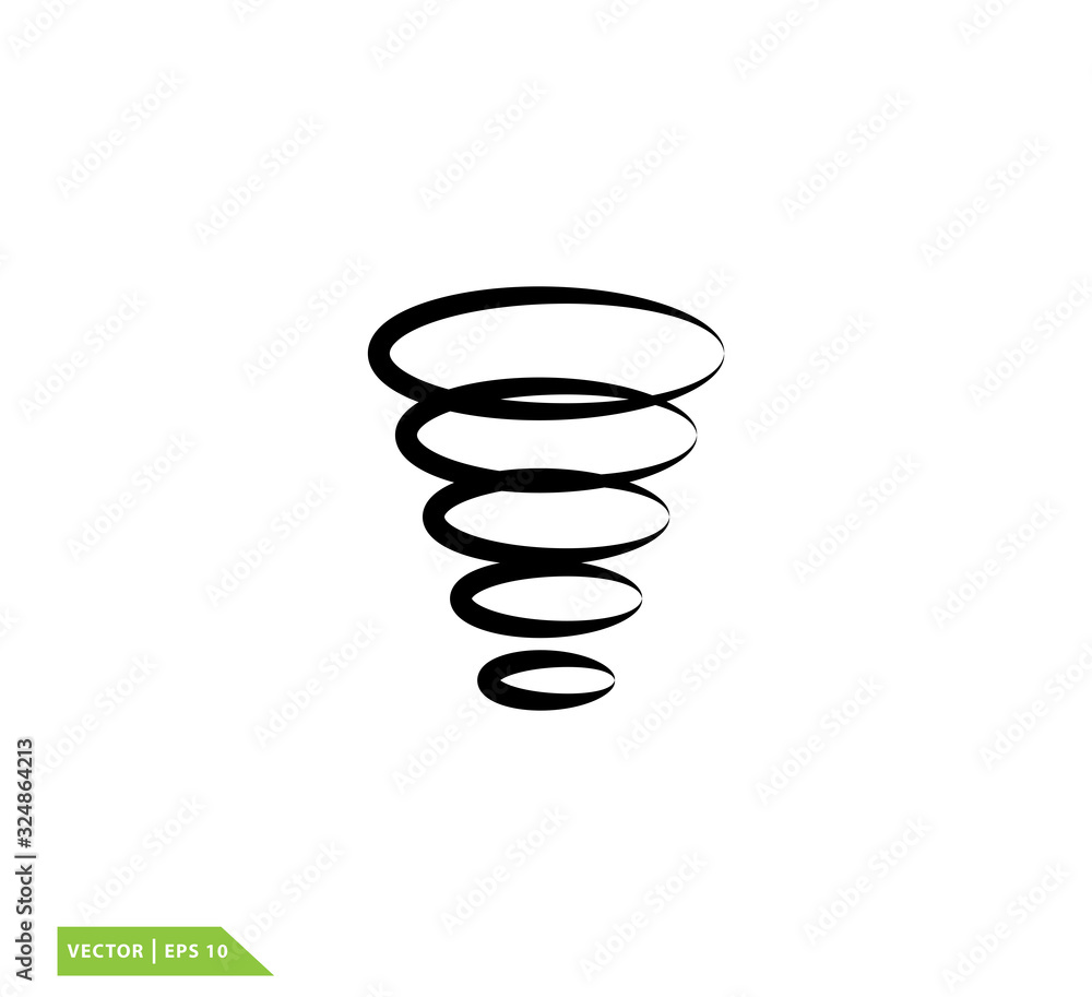 Wind icon vector logo design template