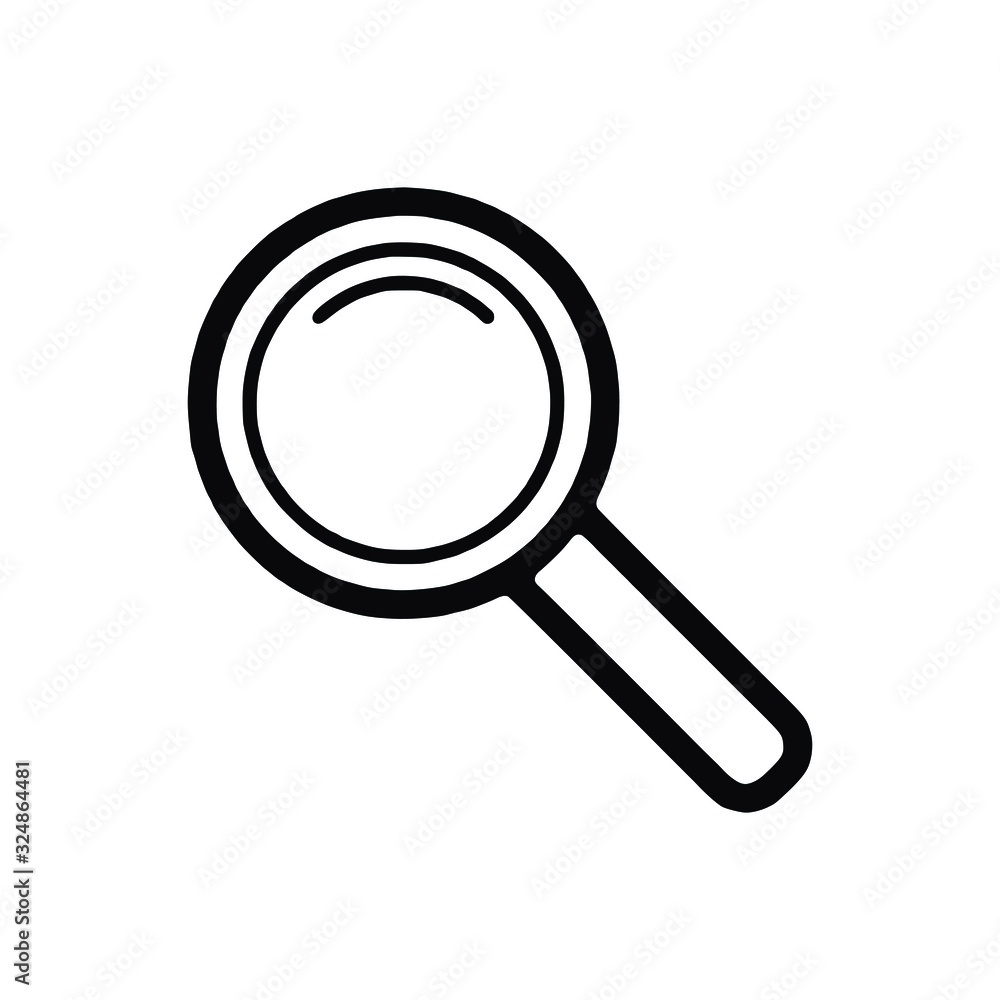 magnifying glass isolated on white background magnifying glass isolated on white background