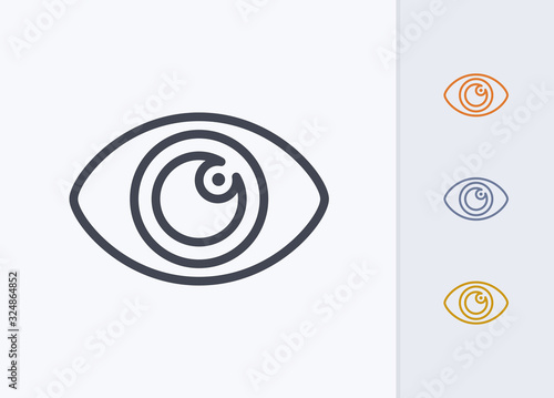 Eyeball - Pastel Stroke Icons
