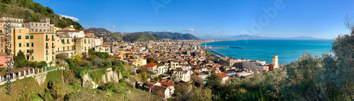 Photo Panorama of a Salerno city, Italy