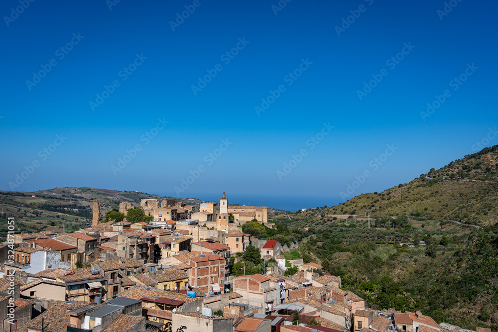 Overlooking Collesano Italy (Sicily)