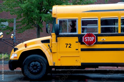 School Bus Front Drivers Side