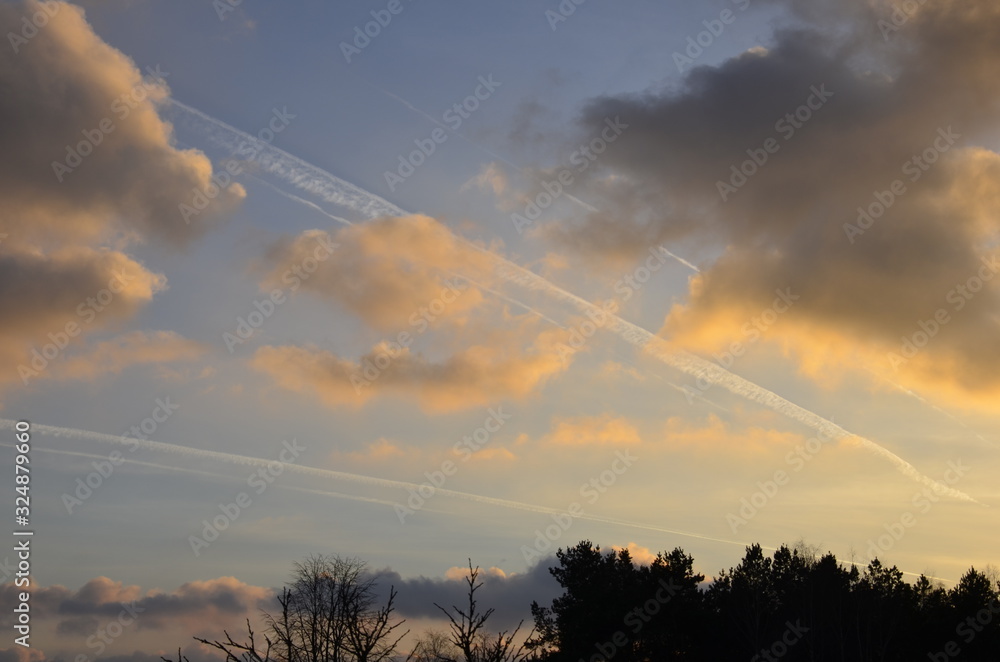 cloudy sunset