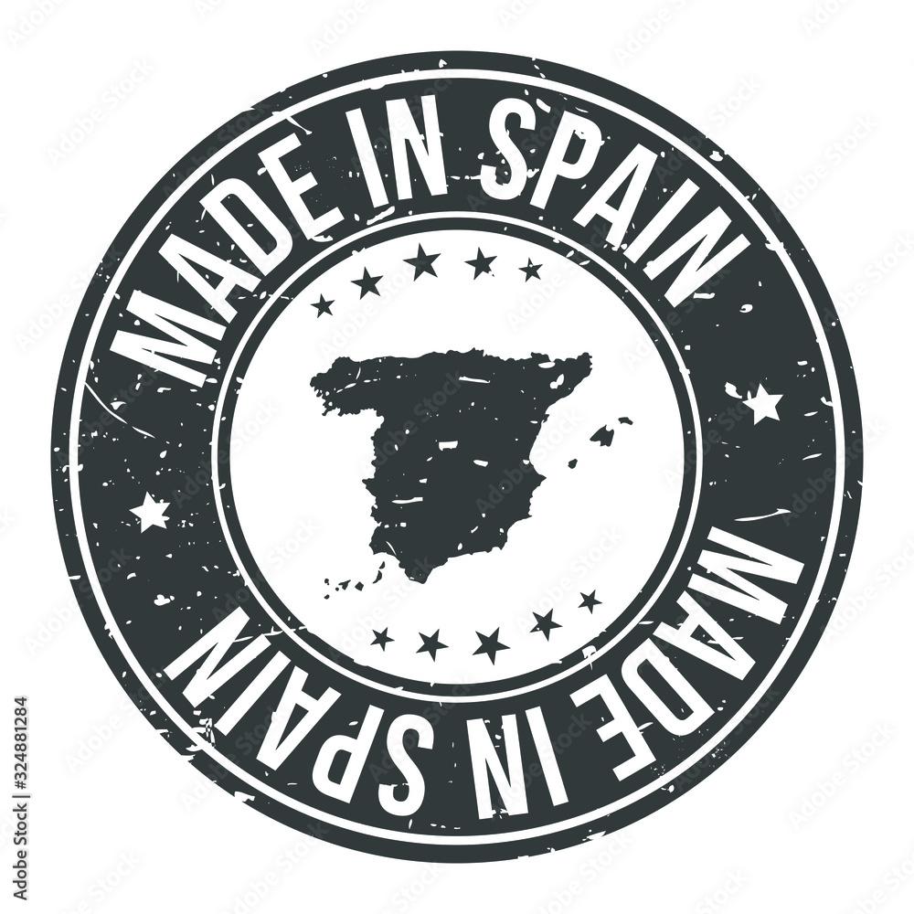 Made in Spain Map. Quality Original Stamp Design Vector Art. Made in Spain Map. Quality Original Stamp Design Vector Art.