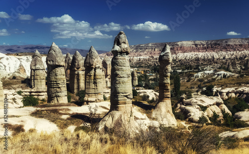 Cappadocia mountains of Turkey stones Valley of love