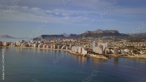 Residential houses in the touristic town of Calp in Alicante Spain
