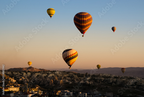 Cappadocia Turkey balloons sunrise