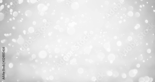 white blur abstract background. bokeh christmas blurred