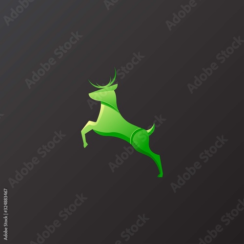 Bear Gradient Art Illustration Vector Template