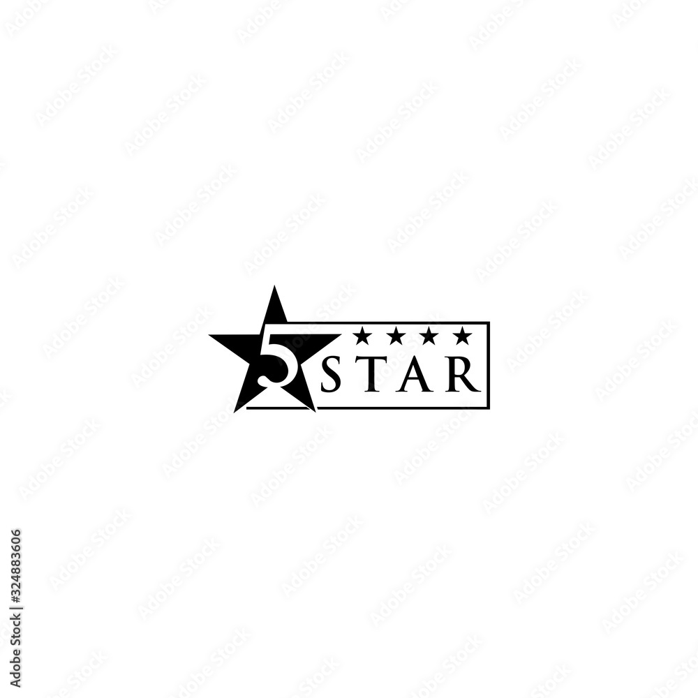 5 Star Raiting Logo Design Vector Template 5 Star Raiting Logo Design Vector Template