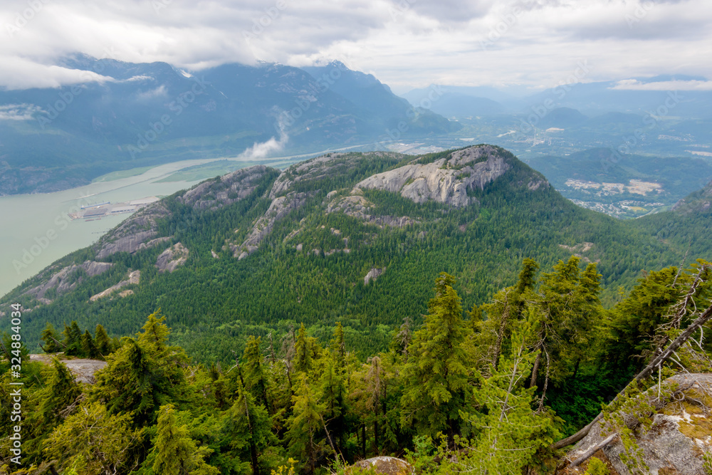 Rocky Mountains. Coastal Mountains. Chief Peak trail in Sea to Sky Park. British Columbia. Canada.