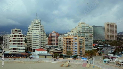 Residential houses in the touristic town of Calp in Alicante Spain