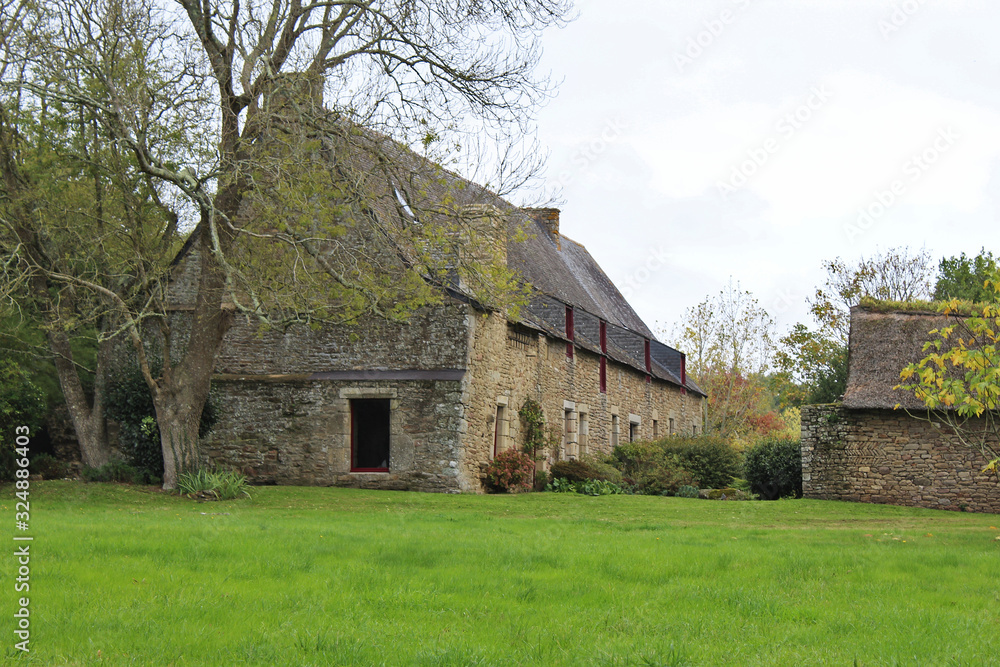 Fototapeta premium old house in village