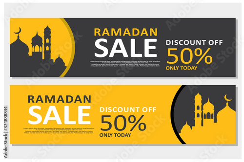 Mega sale banner template design,modern background .Vector illustration
