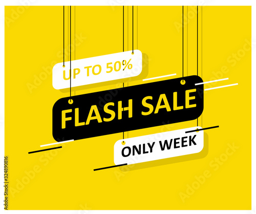 Mega sale banner template design,modern background .Vector illustration