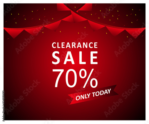 Mega sale banner template design,modern background .Vector illustration