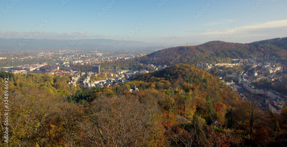 Karlovy Vary - Karlsbad - a spa town situated in western Bohemia, Czech Republic Karlovy Vary - Karlsbad - a spa town situated in western Bohemia, Czech Republic