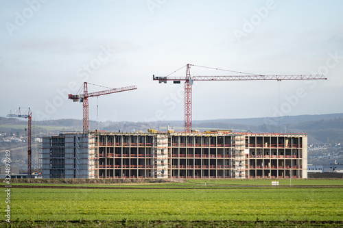 Baustelle im Gewerbegebiet