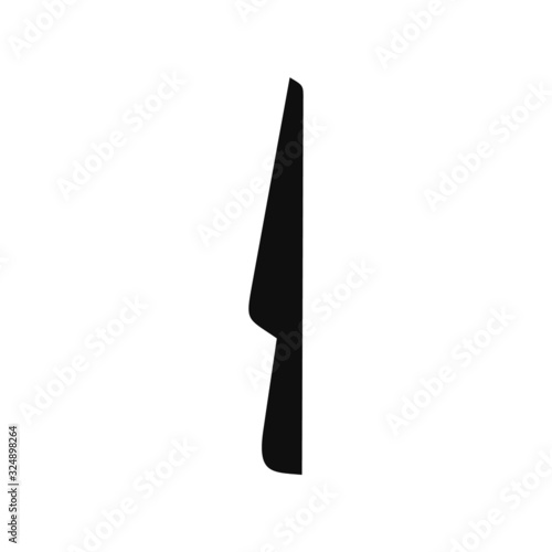 Fork knife spoon graphic symbols. Vector cutlery icons, isolated utensil image or tableware black silhouettes