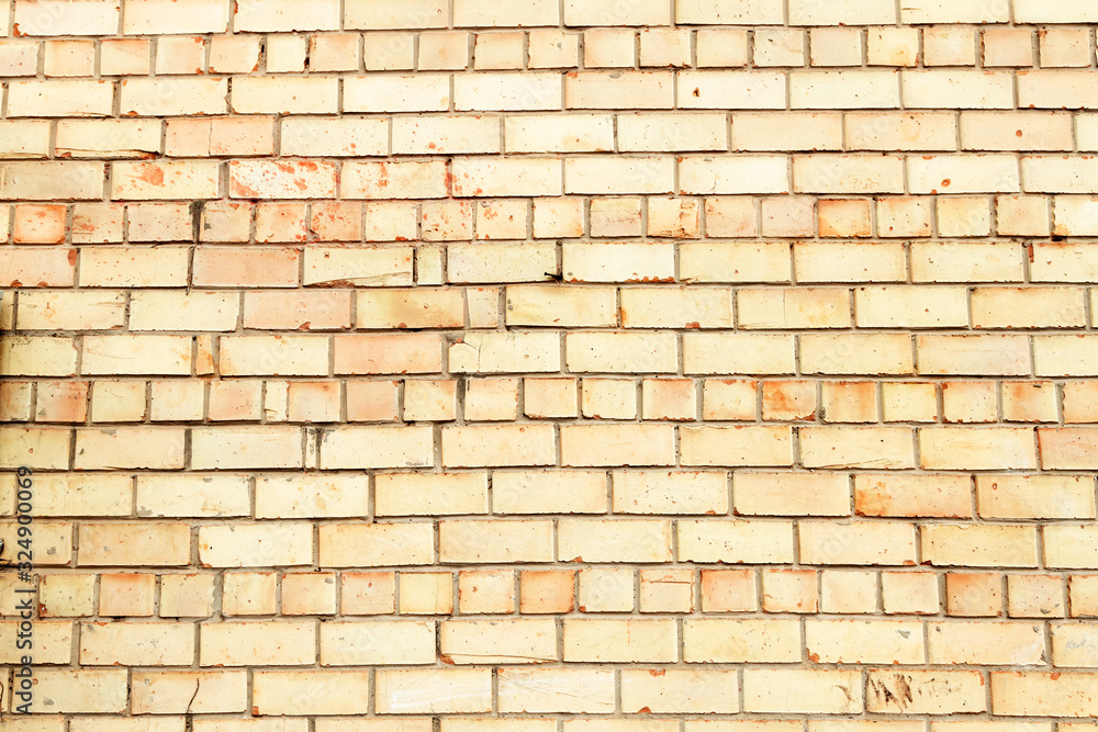 Yellow Brick Wall Texture, background Yellow Brick Wall Texture, background