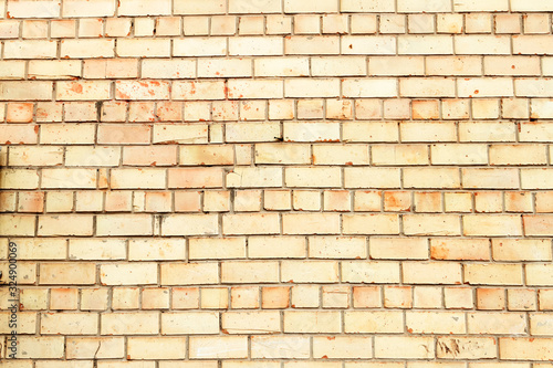Yellow Brick Wall Texture, background