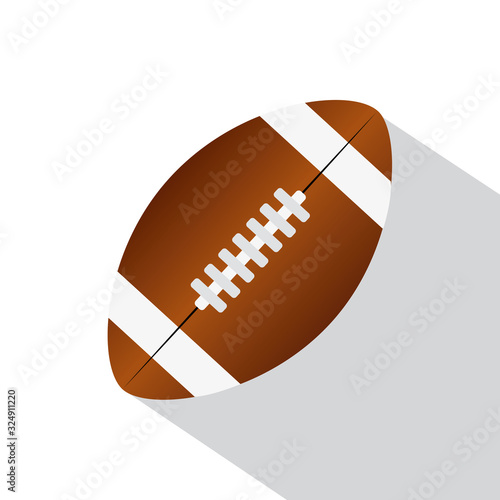 Isolated american football ball
