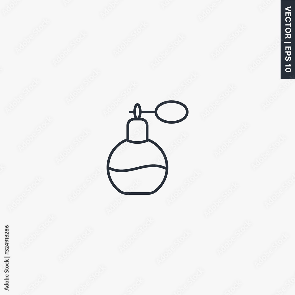 Perfume, linear style sign for mobile concept and web design Perfume, linear style sign for mobile concept and web design