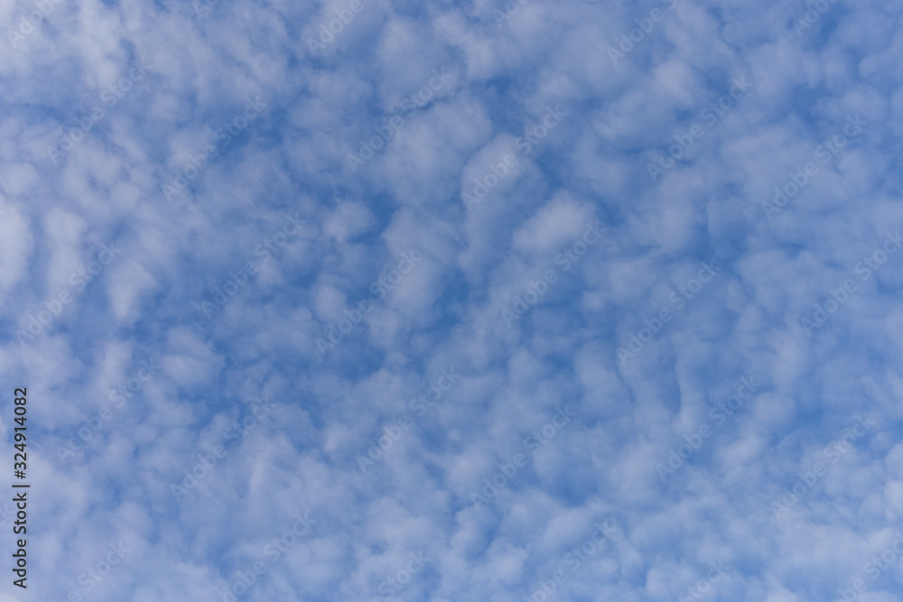 Clouds with blue sky, air ozone concept