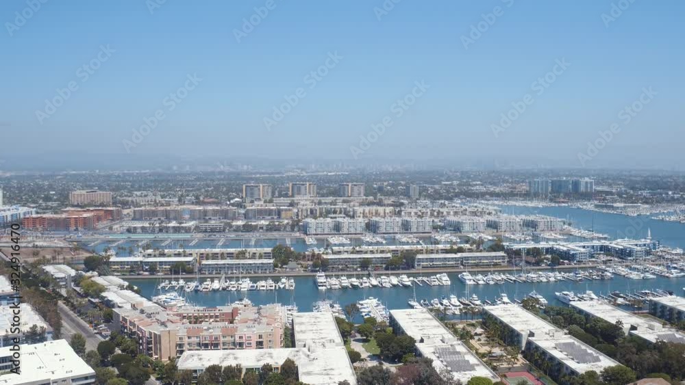 Wide aerial, Marina Del Rey harbor Wide aerial, Marina Del Rey harbor