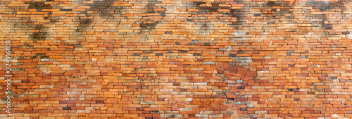 Beautiful brick walls that are not plastered background and texture. Background of old vintage brick walls.
