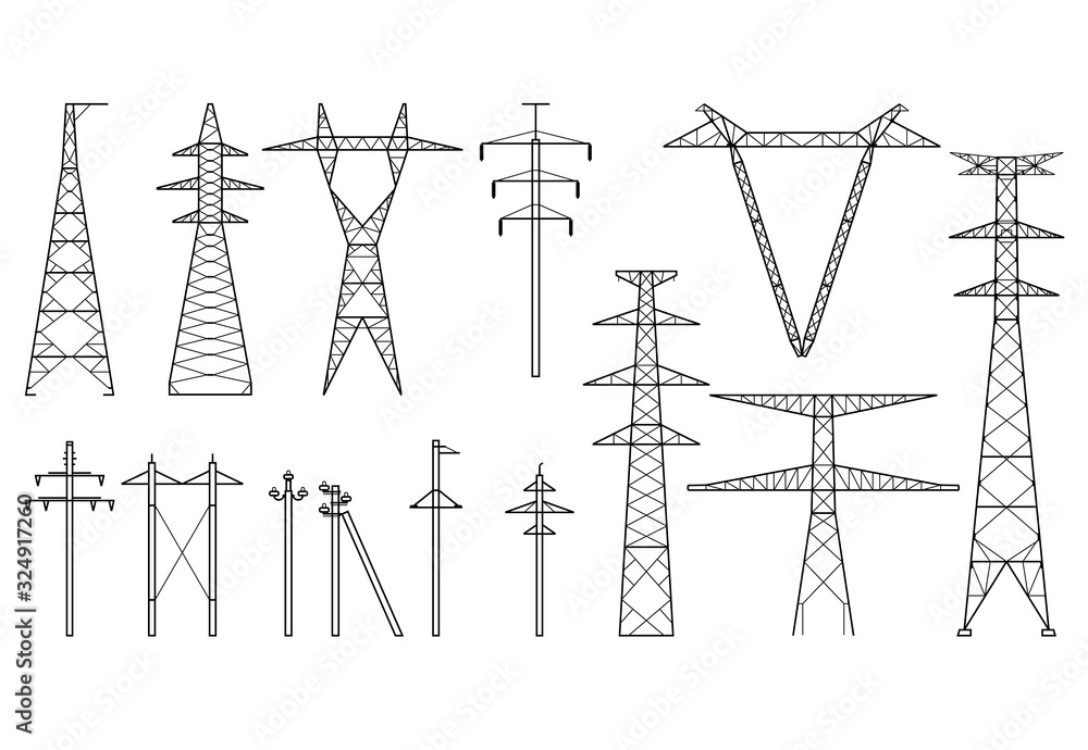 Types Of Overhead Transmission Line Towers Printable Templates Free