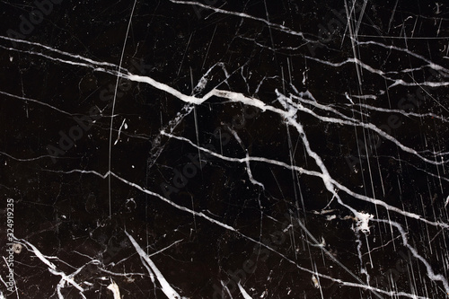 Patterned structure of black marble pattern texture for design, abstract dark marble background.