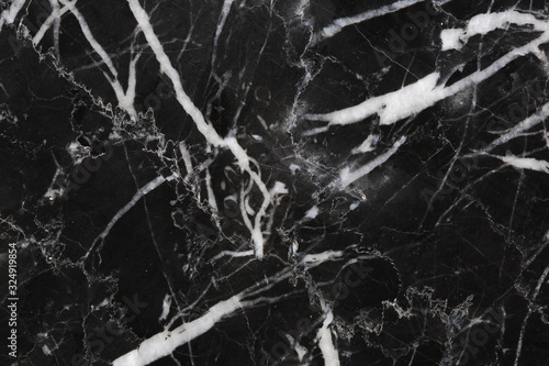 White patterned natural of black Marquina marble pattern texture for interior, product and other design. abstract dark background.
