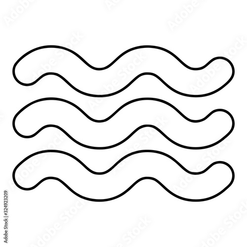 Washable particularly resistant Designation on the wallpaper symbol icon outline black color vector illustration flat style image