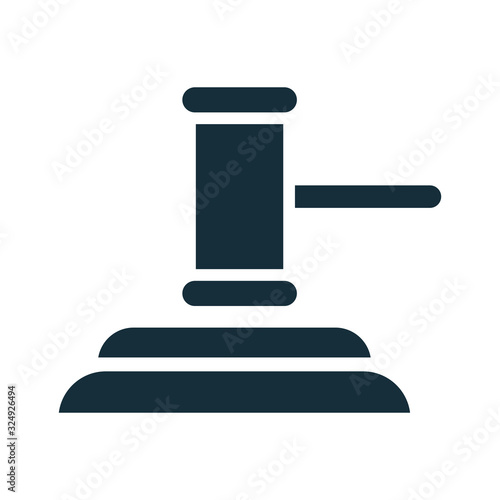 justice hammer device silhouette style