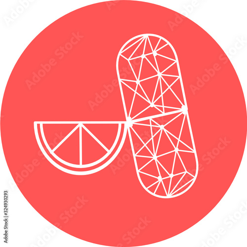 Essential vitamin and mineral complex. Vector creative design vitamin pills capsules. Multi Vitamin complex icons. Multivitamin supplement, Vitamin logo. Diet Infographic poster. Science