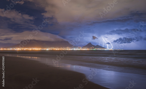 Thunderstorm over Table Mountain