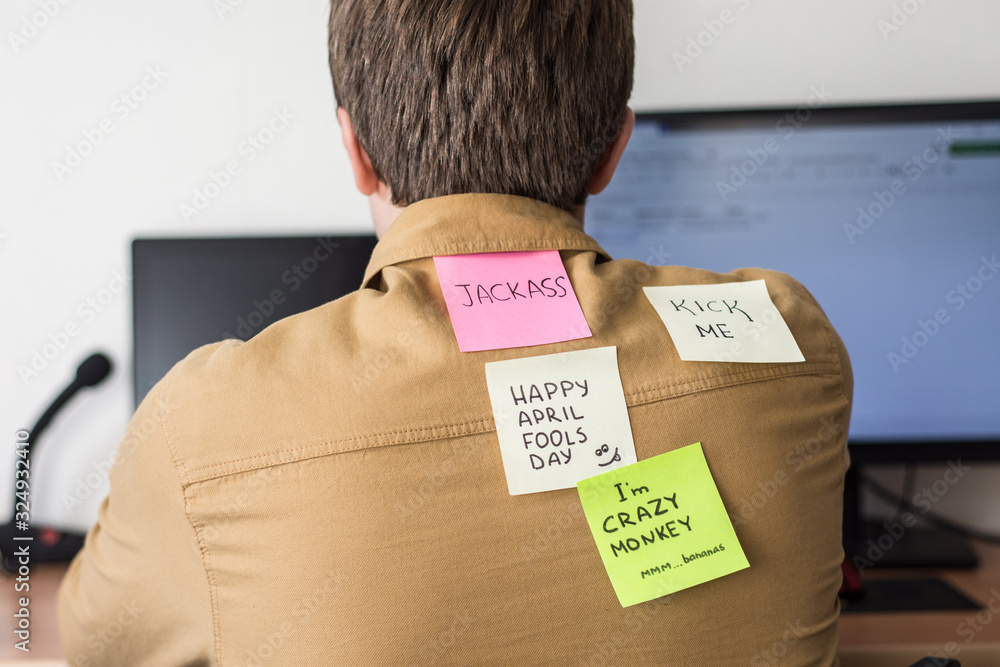 Zdjęcie Stock April 1 is day of fools.Funny day.April fish.Practical