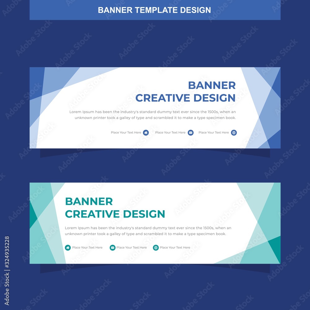 Banner Vector Template Background Modern Web Design Horizontal Banner Vector Template Background Modern Web Design Horizontal