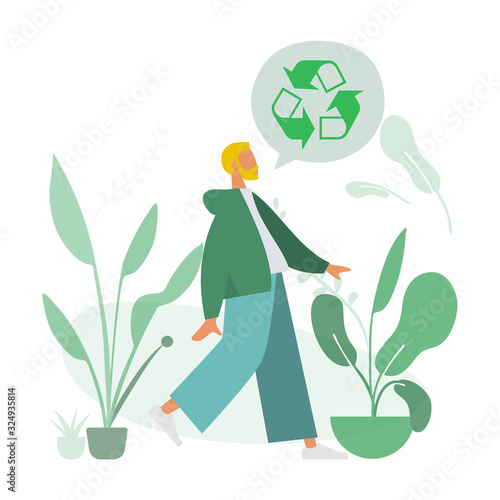 idées de conservation de l'environnement recyclage