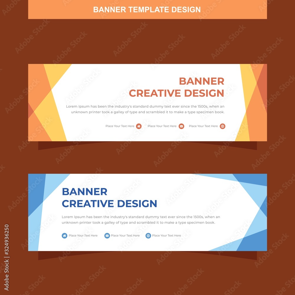 Banner Vector Template Background Modern Web Design Horizontal Banner Vector Template Background Modern Web Design Horizontal
