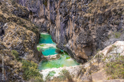 Millpu pools in Peru photo