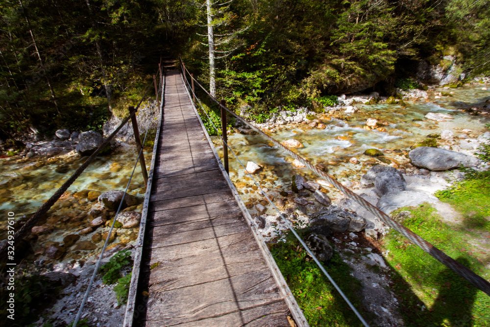Fototapeta premium Soca river in Slovenia landscape