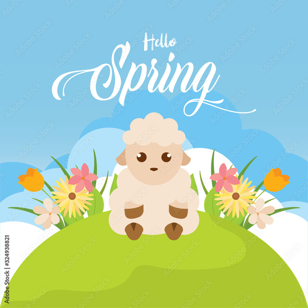 Fototapeta premium Hello spring landscape