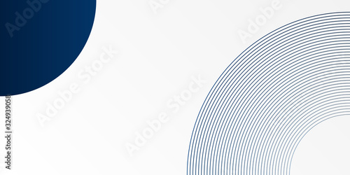 blue background with white circle rings in faded distressed vintage grunge texture design, old geometric pattern paper